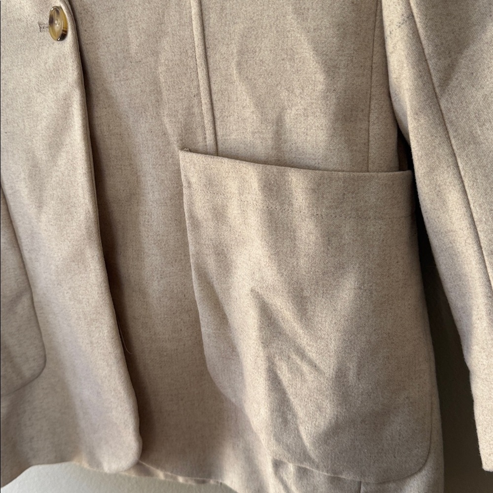 NWT Mango Classic Tan Blazer XS - Picture 4 of 5